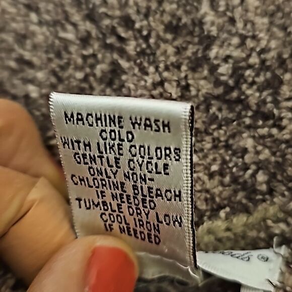 Cambridge Dry Goods L Women Sweater Brown Mottled Brown Cream Polyester Nylon sm - Picture 7 of 7